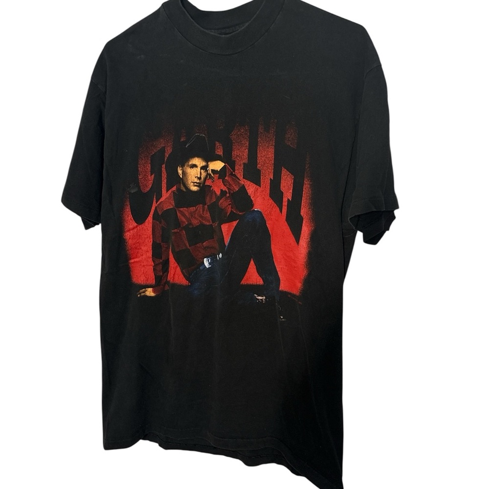 Hanes Black Tee with Red Graphic